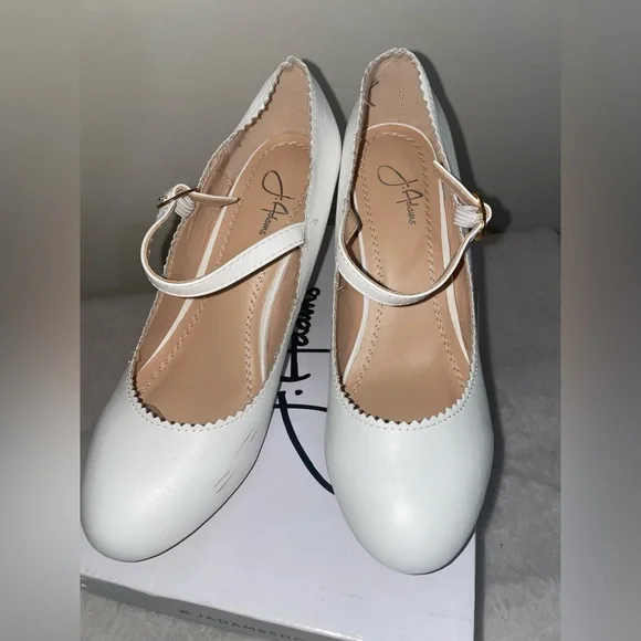 J Adams white Mary Jane heels - Picture 3 of 6